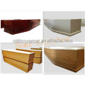 pine veneer wooden coffin no metal accessories